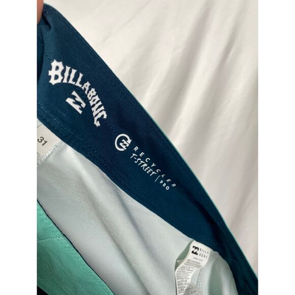 Billabong Men T-Street Pro shorts Boardshort Trunk Colorblock Swim Surf Size 32 - Picture 3 of 9